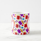 夏期凍っていジュースバーモノグラム コーヒーマグカップ (中央)