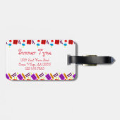 夏期凍っていジュースバーモノグラム ラゲッジタグ (裏面横)