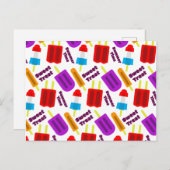 夏期凍ってい処理バーパターン ポストカード (正面/裏面)