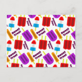 夏期凍ってい処理バーパターン ポストカード (正面)