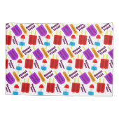 夏期凍ってい処理バーパターン 枕カバー (裏面)