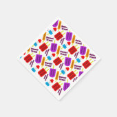 夏期凍ってい果汁バーパターン スタンダードカクテルナプキン (角)