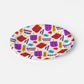 夏期凍ってい果汁バーパターン ペーパープレート (アングル)