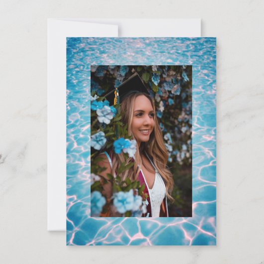 夏期卒業プールパーティー(写真あり) 招待状 (裏面)