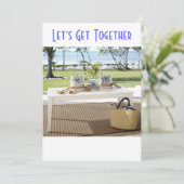 夏期又は屋外パーティの招待状 招待状 (スタンド正面)