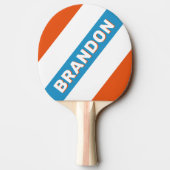 夏期名はっきりした付きストライプノスタルジック 卓球ラケット (裏面)