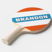 夏期名はっきりした付きストライプノスタルジック 卓球ラケット (正面アングル)