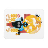 夏期女子 マグネット (横)