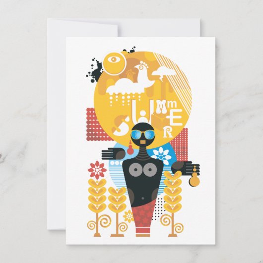 夏期女子 招待状 (正面)