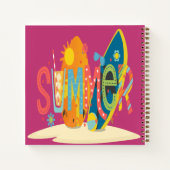 夏期州の心のかわいいスパイラルノート ノートブック (裏面)