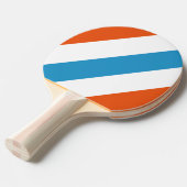 夏期懐かしいはっきりしたストライプ 卓球ラケット (正面アングル)