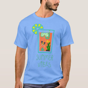 夏期水槽オレンジジュース Tシャツ