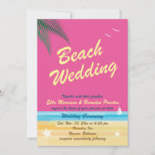 夏期結婚式招待状 招待状 (正面)