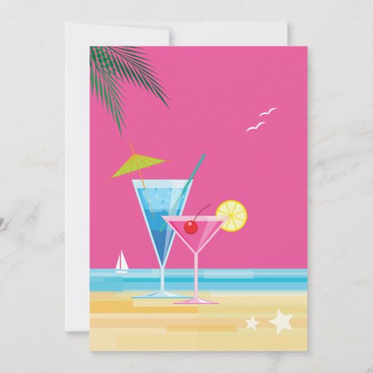 夏期結婚式招待状 招待状 (裏面)