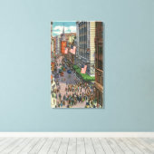 夏期群集オンワシントン通り キャンバスプリント (インサイチュ (ウッドフロア))