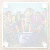 夏期読の芸術 ガラスコースター (裏面)