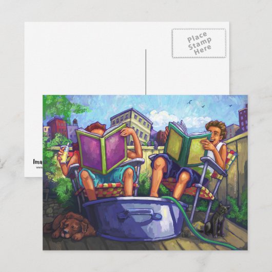 夏期読の芸術 ポストカード (正面/裏面)