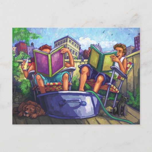 夏期読の芸術 ポストカード (正面)