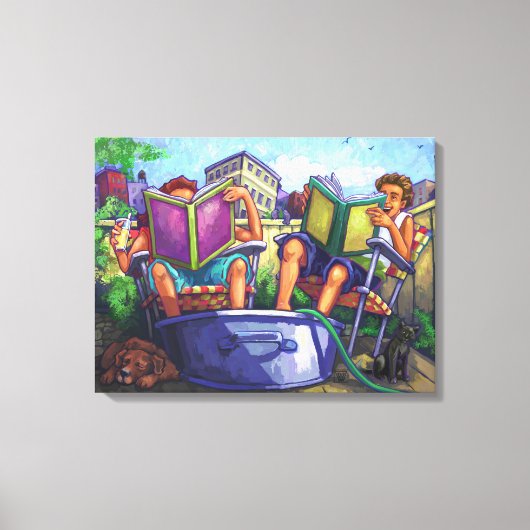 夏期読の キャンバスプリント (正面)