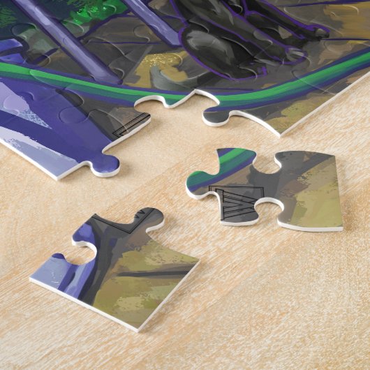 夏期読の ジグソーパズル (側面)