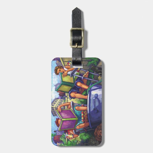 夏期読の ラゲッジタグ (正面縦)