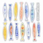 夏期魚学院 シール (正面)