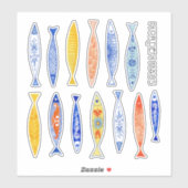 夏期魚学院 シール (シート)