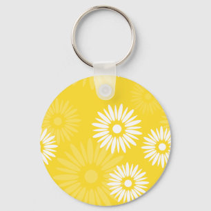 夏期黄色の花キーチェーン キーホルダー