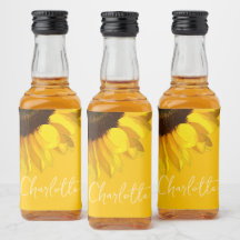 夏期黄色ひまわりカスタマイズ可能な名前