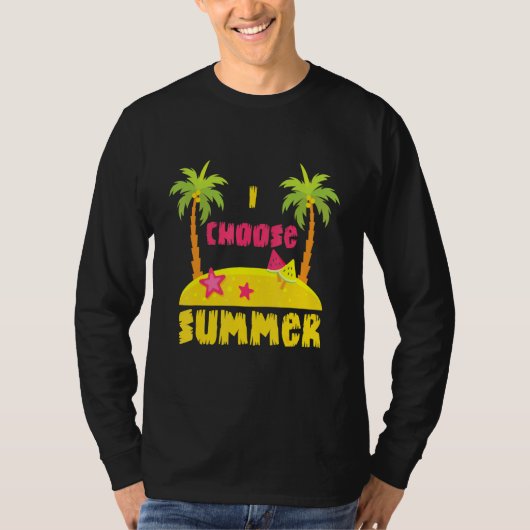 夏期 – サニーサマーバケーション Tシャツ (正面)