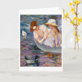 夏期、メアリー・カサット カード (黄色い花)