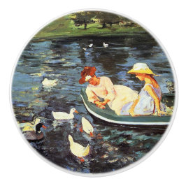 夏期(by Mary Cassatt) セラミックノブ