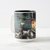 夏期(by Mary Cassatt) ツートーンマグカップ (正面左)