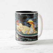 夏期(by Mary Cassatt) ツートーンマグカップ (正面右)