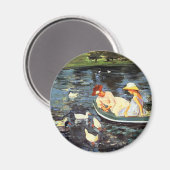 夏期(by Mary Cassatt) マグネット (正面/裏面)