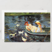 夏期(by Mary Cassatt) 便箋 (正面/裏面)