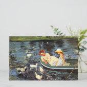 夏期(by Mary Cassatt) 便箋 (スタンド正面)