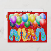 夏来の卒業式 – 懇親会- SRF 招待状 (正面/裏面)