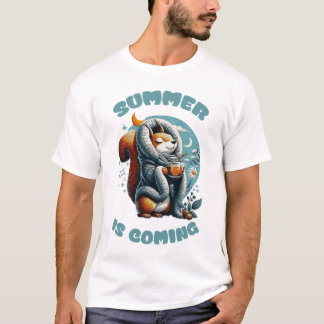 夏来は Tシャツ