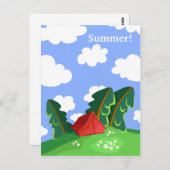 『夏林赤テント』はがき ポストカード (正面/裏面)