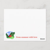 『夏林赤テント』はがき ポストカード (裏面)