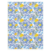 夏柑橘類，ボホー，ボヘミアン，フローラ地中海の テーブルクロス (正面)