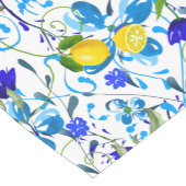 夏柑橘類、レモン、フローラ地中海の ショートテーブルランナー (コーナー)