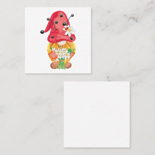 夏格言1 スクエア名刺 (正面/裏面)