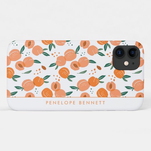 夏桃かわいらし模様|モノグラム Case-Mate iPhoneケース (裏面(横))