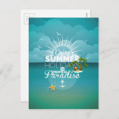 夏楽しむ休み シーズンポストカード (正面/裏面)