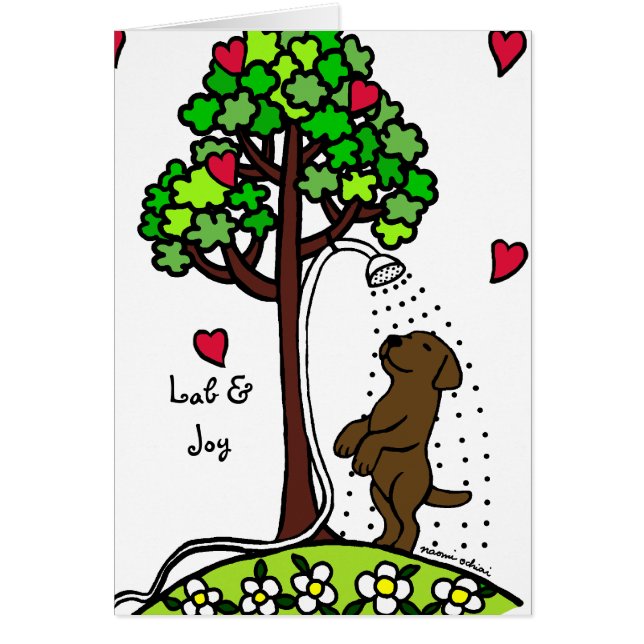 夏水おもしろいチョコレートラブラドールの漫画 (正面)