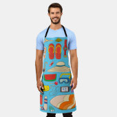 夏物の集品 エプロン (着用した状態)