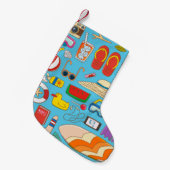 夏物の集品 スモールクリスマスストッキング (正面 (吊り時))