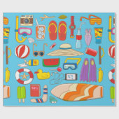 夏物の集品 ラッピングペーパー (フラット)